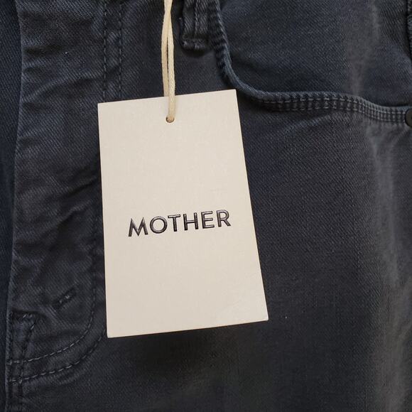 Mother The Weekender Flare Denim Jeans Faded Black Wash Stretch Denim 26 New - Picture 6 of 12